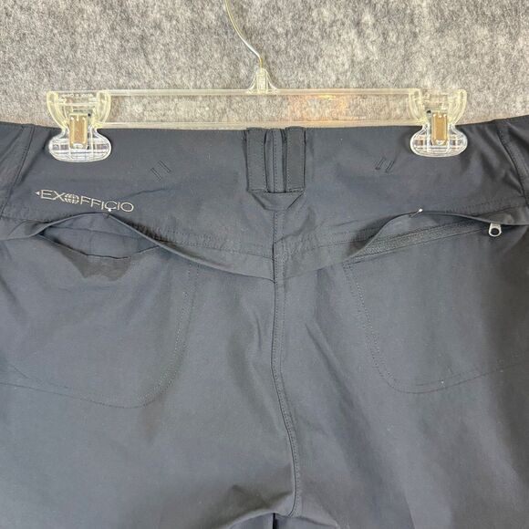 Exofficio Kukura Stretch Nylon Hiking Fishing Travel Pants UPF50 Women 12 Black - Picture 5 of 11